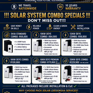 Solar system combos