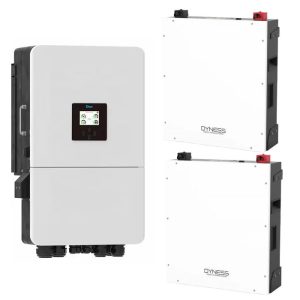 Deye 8KW Inverter 2 X Dyness 5.12KWh Lithium Batteries combo
Deye 8kw hybrid inverter has Higher yields
Improve self-consumption ratio up to 80%, reducing your electricity bill
DC/AC ratio up to 1.3, completely suitable for double-side PV modular
Two MPPT design, Max. efficiency of 97.6%
User-friendly
LCD Touch screen and buttons, easy operation
Compatible with lithium-ion battery and lead acid battery
Web browser and mobile App monitoring supported
Reliable
PV lighting protection, Anti-islanding protection, Leakage current protection etc
Support store energy from DG when needed, ensure the system working within 7*24H
IP65 protection degree, adapt to indoor and outdoor using
Automatically switch from on-grid to off-grid mode within 5ms
Zero exporting function, fast reaction within 200ms in zero export mode
Smart
Programmable charging and discharging schedule
Both wind turbines and solar panels can be connected as DC input power
Max. 16 units can be paralleled for higher system power
Retrofitting of existing solar system to energy storage system
Dyness DL5.0C Lithium Battery (51.2V100AH 5.12 KWH)
Solar Battery – Unlock the Power of Solar Independence with the Dyness DL5.0C 5.12kWh Lithium Battery
UPGRADED TO 1C
Introducing the Dyness dl5.0c, a remarkable innovation in renewable energy storage. The BX51100 is a 5.12kWh Lithium-ion solar Battery Module pack equipped with a cutting-edge BMS (Battery Management System) that provides robust protection against overcharging, over-discharging, and short circuits. This powerful battery delivers continuous output power for enhanced performance and unparalleled reliability.
Key Specifications:
Capacity: 5.12kWh
Battery Type: Lithium-ion
Continuous Output Power
Battery Management System (BMS): Yes
Protection Features: Overcharging, Over-discharging, Short Circuit Protection
Cycle Life: Ensuring a long-lasting energy solution
Combo includes:
1x Deye 8kwh Hybrid Inverter Including Wifi Dongle
(5 Years Warranty)
2x Dyness DL5.0C Lithium Battery (51.2V100AH 5.12 KWH) 10 Year Warranty
Battery cables and brackets included