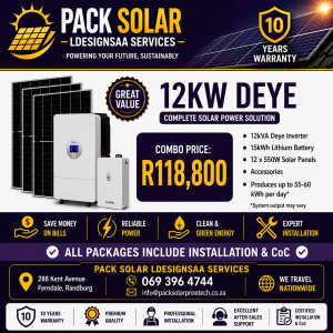 12kva Deye Combo Solar system