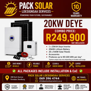 20kva Deye Combo Solar system 249.900